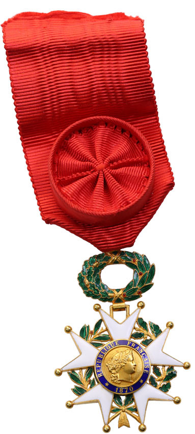 Francja Legia Honorowa Krzyż Oficerski ZŁOTO w pudełku